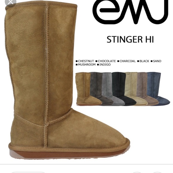 Emu Shoes - Tall gray EMU boots